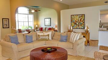 House, Multiple Beds (1684 Rainbow Court) | Living area | Flat-screen TV, toys