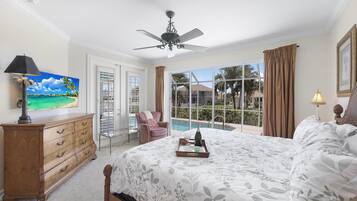 4 bedrooms, iron/ironing board, bed sheets