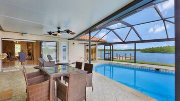 House, Multiple Beds (Waterfront home on key lot with pool/) | Pool | A heated pool