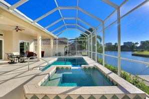 House, Multiple Beds (Waterfront home with pool, spa and wa) | Pool | A heated pool - Waterfront Home With Pool, spa and Walk to Beach (Marco Island)