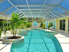 House, Multiple Beds (Private home and guesthouse with cour) | Outdoor pool | A heated pool