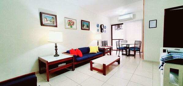 Apartment | Living area | 32-inch flat-screen TV with digital channels, TV, Netflix