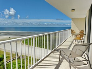 Condo, 1 King Bed with Sofa bed (Sun-bright beachfront condo with pool) | Balcony - Sun-bright Beachfront Condo With Pool/tennis Courts (Marco Island)
