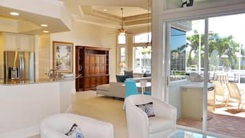 House, Multiple Beds (Pet-friendly waterfront home with hea) | Lobby sitting area