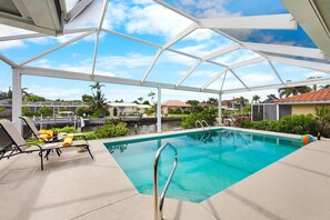 House, Multiple Beds (Idyllic waterfront home with pool and) | Pool