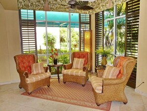 Condo, 1 King Bed with Sofa bed (Unmatched beachfront condo with roomy) | Living area