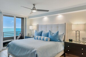 Condo, Multiple Beds (Beachfront condo with 180-degree view) | 2 bedrooms, iron/ironing board, bed sheets