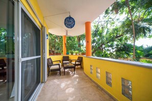 Terrace/patio - 2 BR Condo for 8 Guests - At Playacar, Chac Ha (Playa del Carmen)