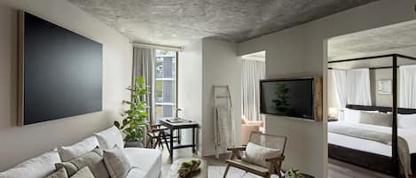 Loft (Suite) | Premium bedding, down duvets, pillow-top beds, minibar