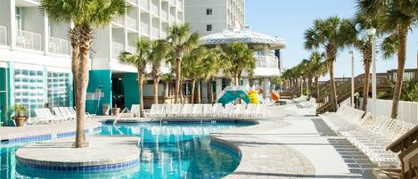 Indoor pool, outdoor pool