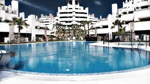 A heated pool