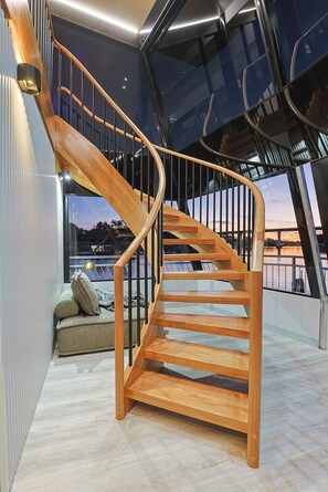 Elevate Luxury (6 berth houseboat) | Living area | Flat-screen TV, DVD player