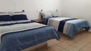 Basic Double Room, 2 Double Beds, Garden View | Iron/ironing board, cribs/infant beds, free WiFi