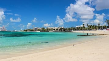 Sun loungers, beach towels