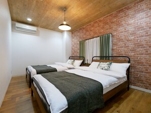 客房, 地面層 (Sakura Coco) | 高級寢具、獨特裝潢、布置獨特、遮光布/窗簾