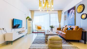 Apartment, 2 Schlafzimmer | Schreibtisch, kostenloses WLAN