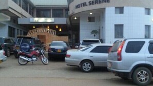 A building with a sign reading "HOTEL SERENE". - Serene Hotel (Mbarara)