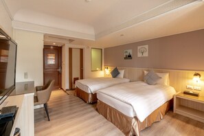 Habitación estándar con 2 camas individuales, 2 camas individuales | Ropa de cama de alta calidad, edredones de plumas, escritorio