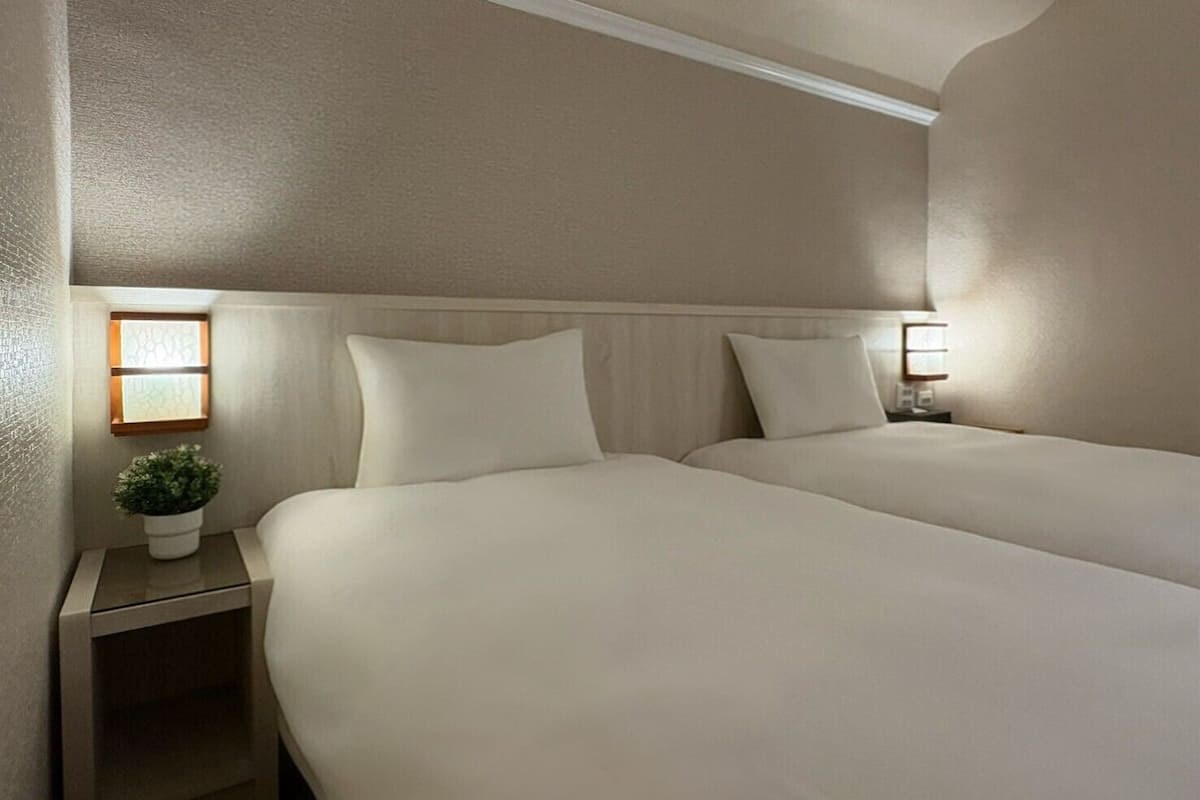 Basic Twin Room, 2 Single Beds | Premium bedding, down duvets, desk, laptop workspace