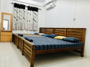 Desk, bed sheets - The Beach House  Nilaveli (Kuchchaveli)