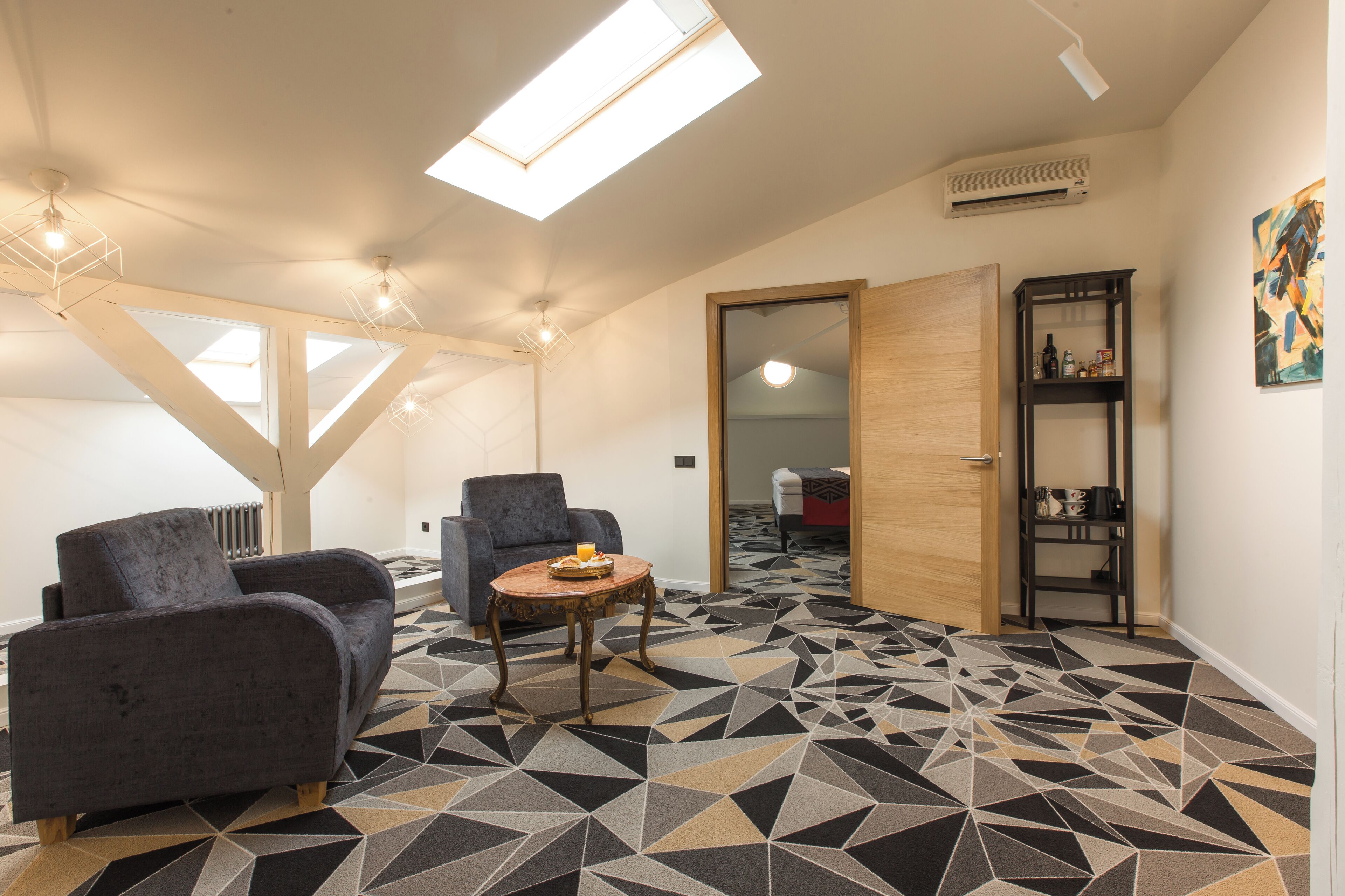 double or twin room | living area | 43-inch smart tv with digital channels, tv