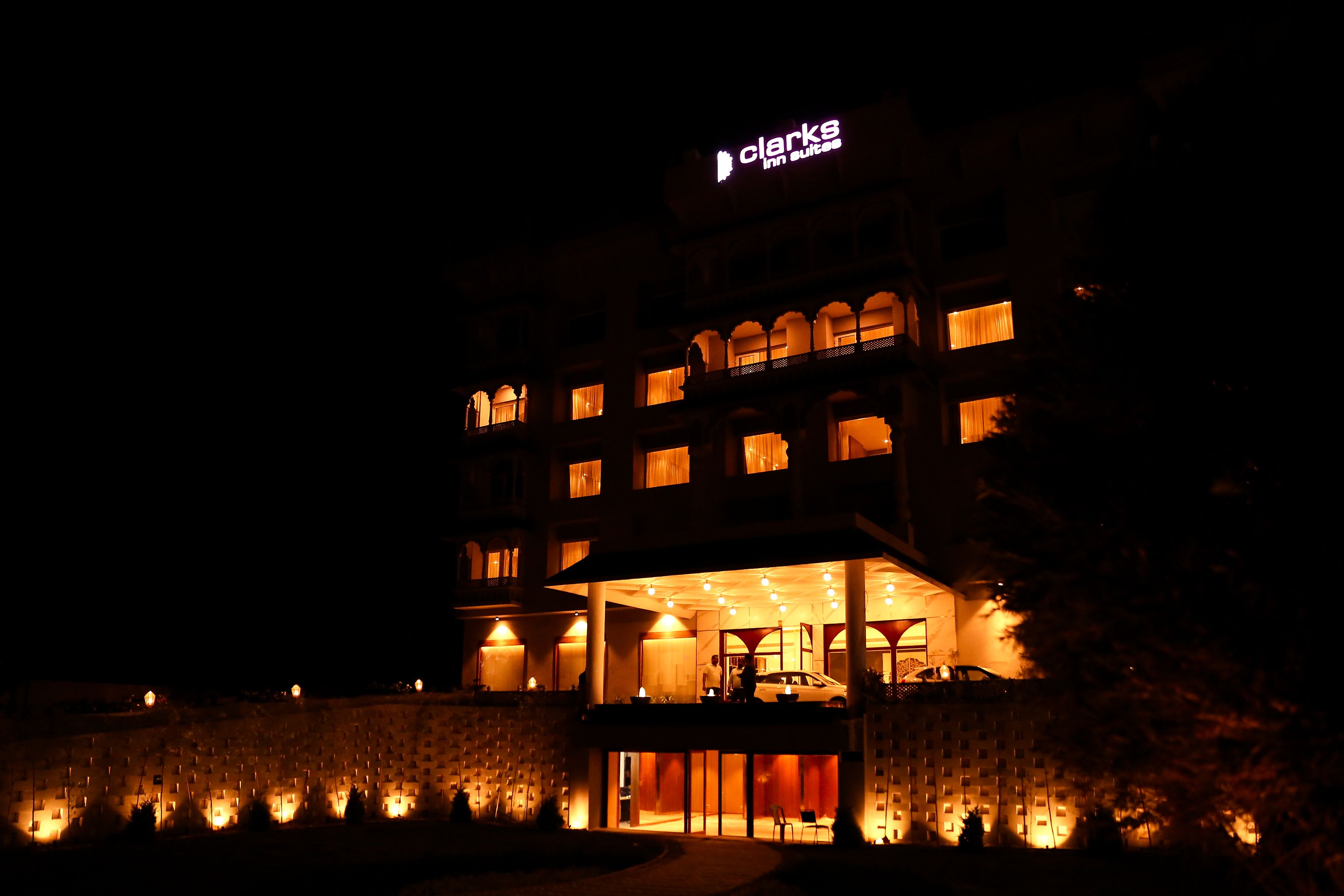 Front of property - evening/night