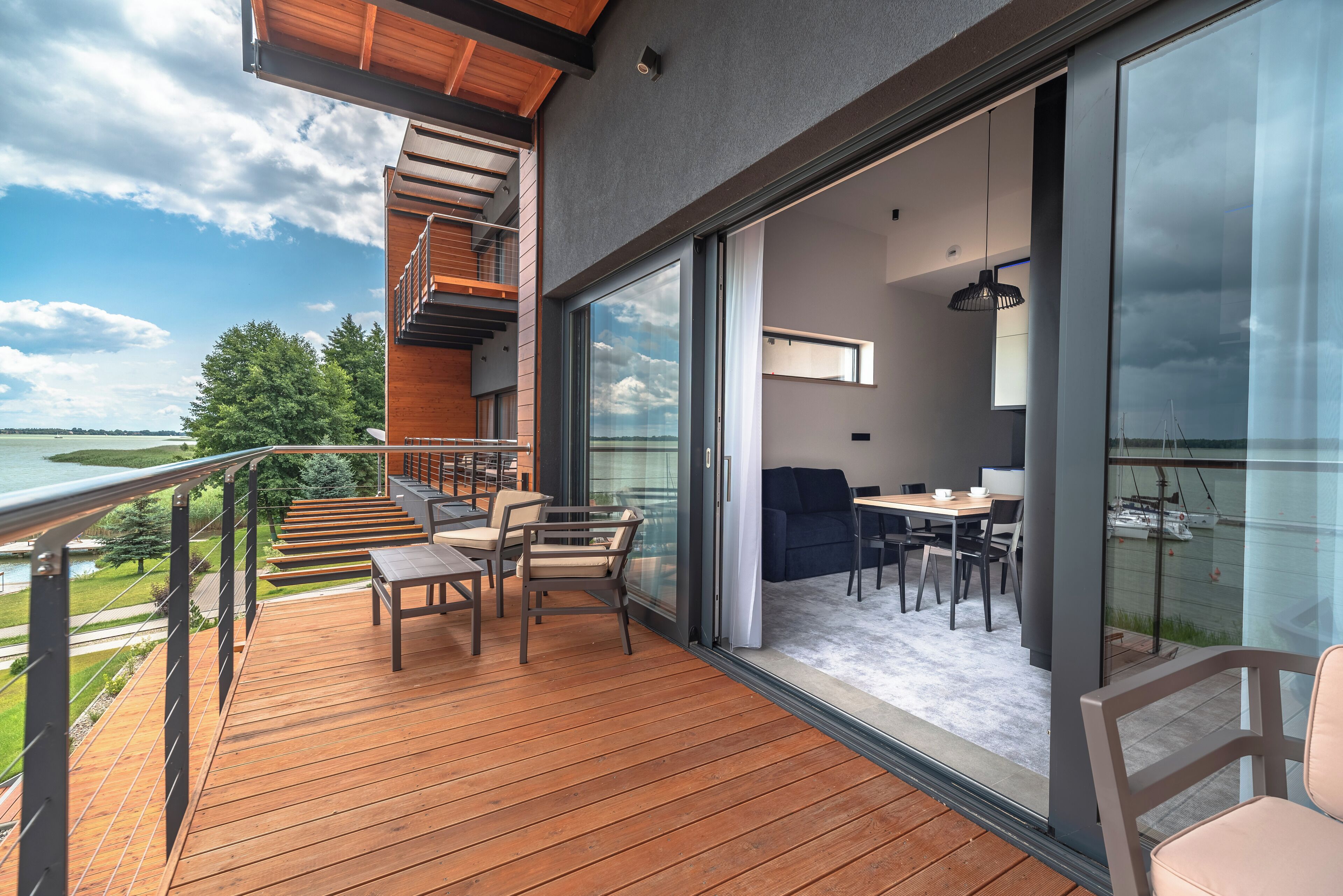 Superior-Apartment, Balkon, Seeblick