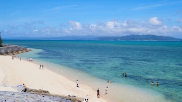 Beach nearby, white sand