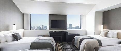 1 bilik tidur, peti besi dalam bilik, langsir/tirai gelap terus