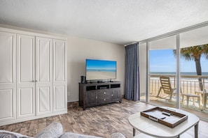 Condo, 1 Bedroom | Living area | Flat-screen TV, DVD player - 0104 Waters Edge Resort 1 Bedroom Condo by RedAwning (Murrells Inlet)