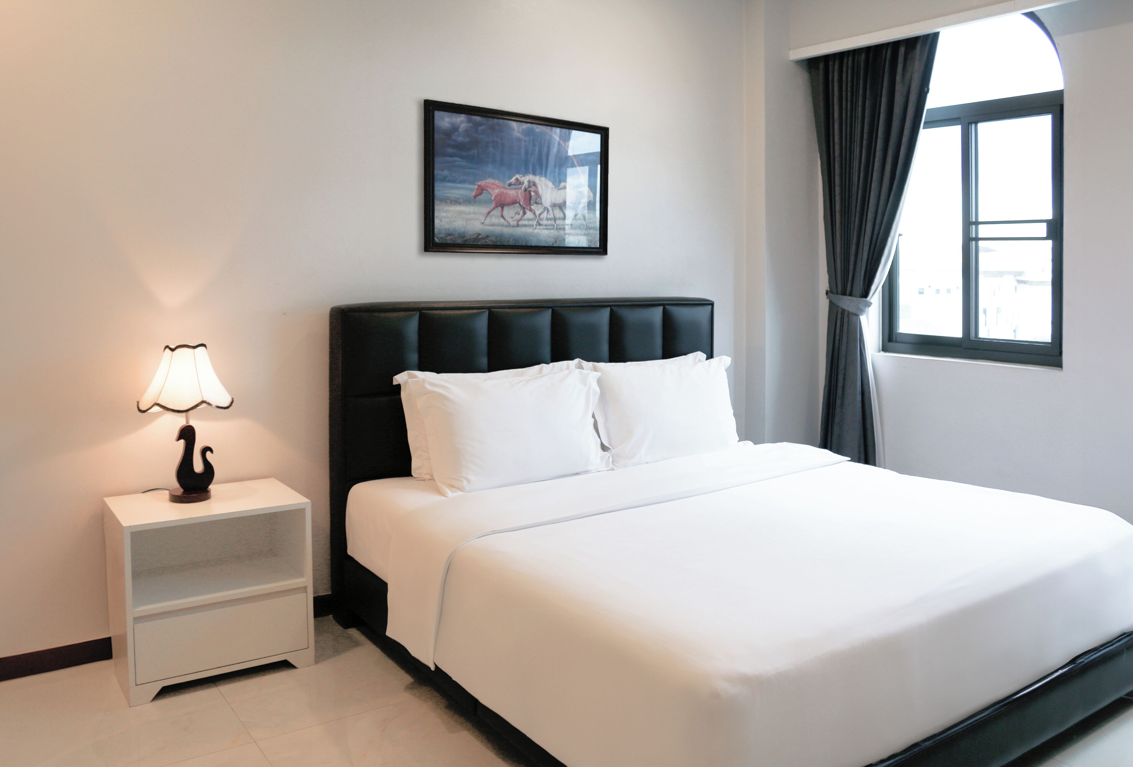 Two-Bedroom Suite | Minibar, in-room safe, desk, laptop workspace