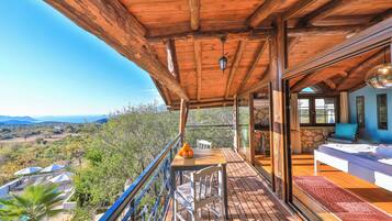 Chambre Double Deluxe, 1 grand lit, vue mer | 6 chambres, literie de qualité supérieure