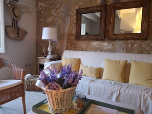 Téléviseur, foyer, livres