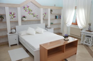 Down duvets, memory-foam beds, desk, blackout curtains