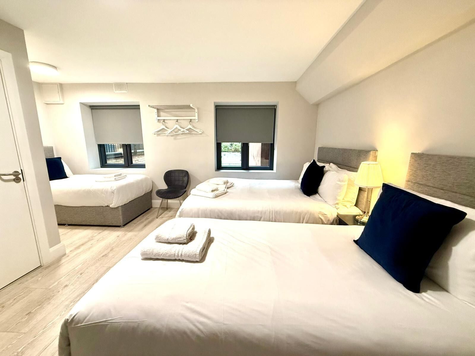 Quadruple Room, 1 Double & 2 Twin Beds | Free WiFi, bed sheets