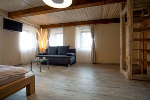 Exclusive Double Room | Living area | TV - Penzion Vejrovna (Prední Výton)