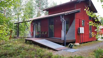 Chalet, 2Â Schlafzimmer, Sauna, Blick auf die Anlage