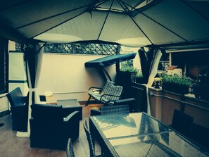 Leilighet – deluxe, 1 soverom, terrasse | Terrasse/patio