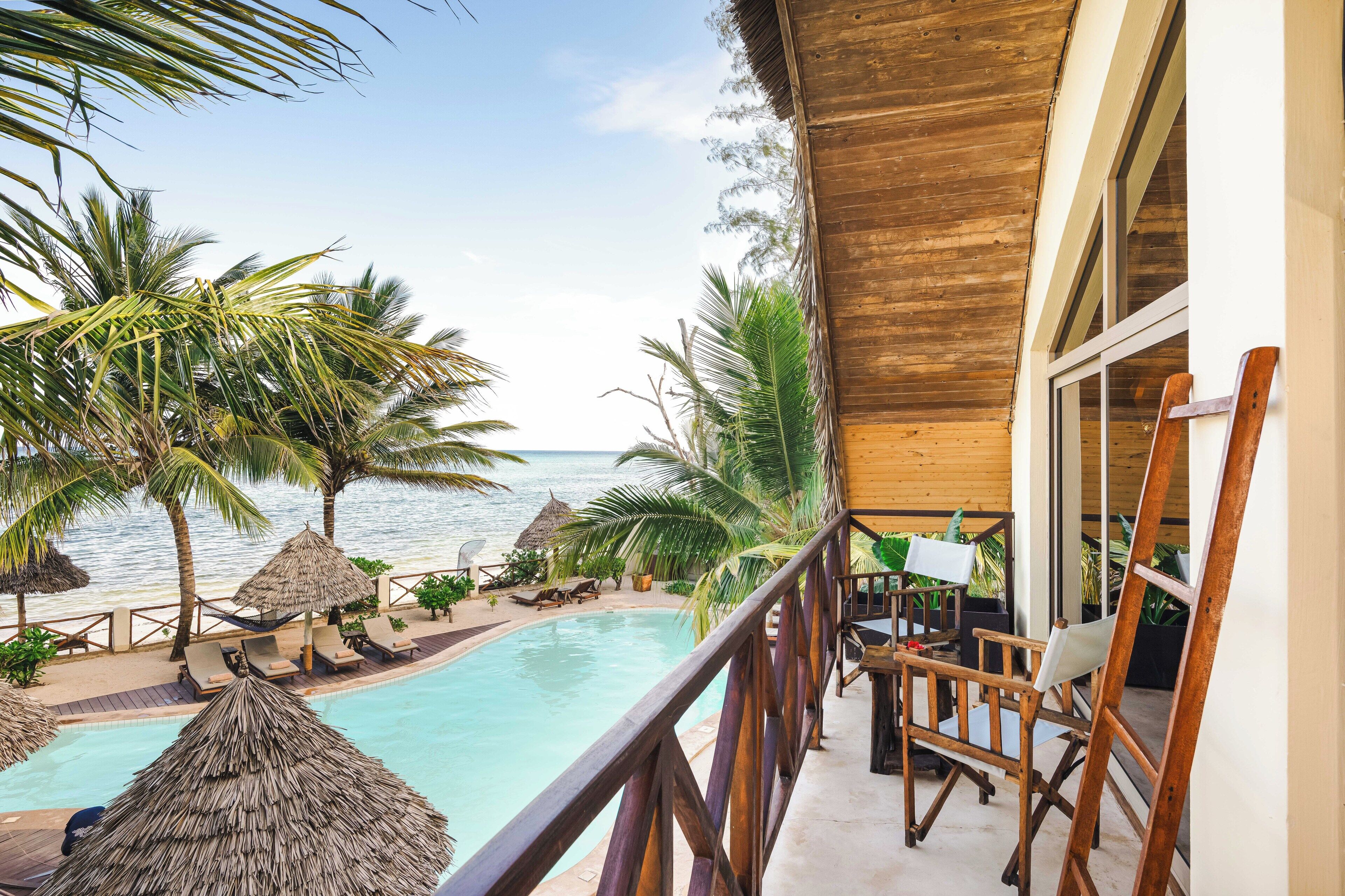 独特别墅, 1 张特大床和 1 张沙发床, 简易厨房, 海洋景观 | 沙滩/海景