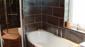 Deluxe Single Room | Bathroom | Combined shower/bathtub, free toiletries, hair dryer, towels