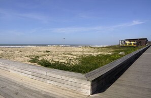 Vlak bij het strand