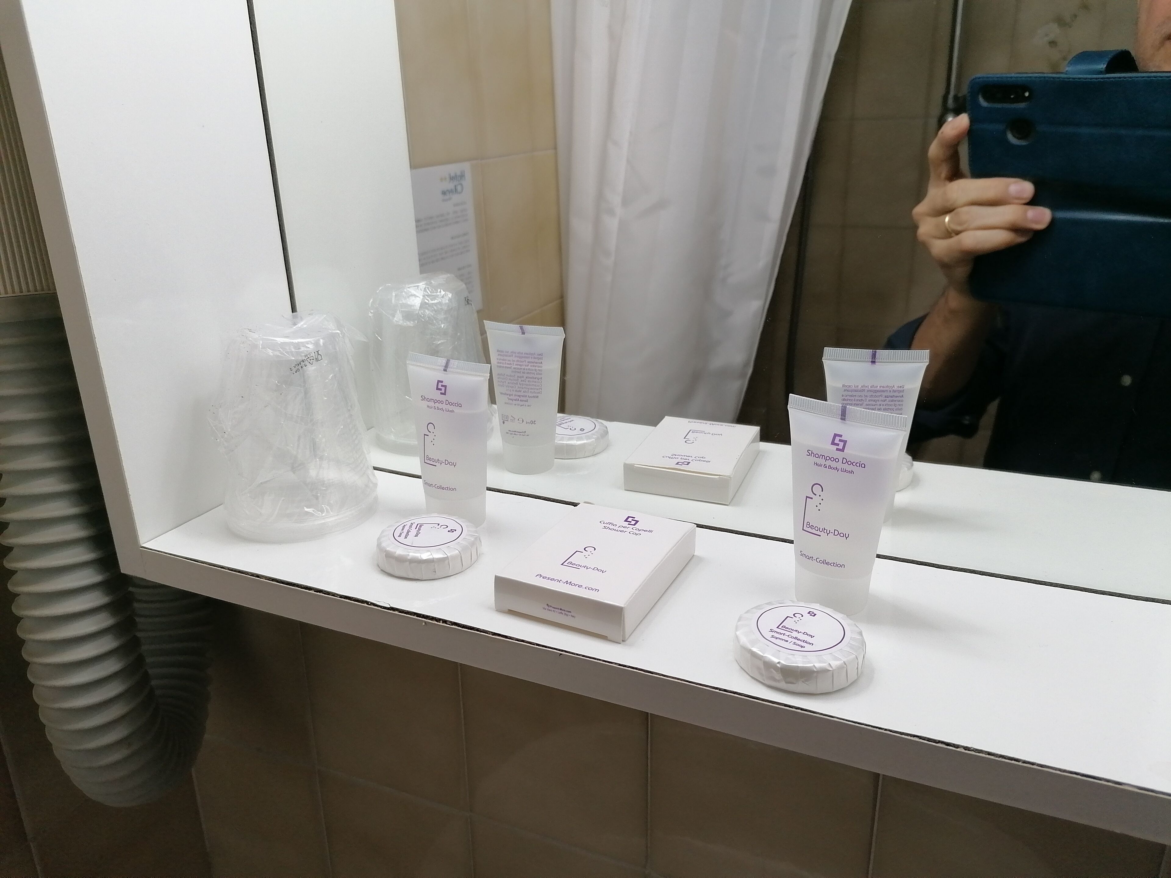 comfort room, 1 queen bed | bathroom | shower, rainfall showerhead, free toiletries, hair dryer