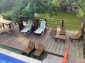 Terrace/patio - Posada Luna (Tamanique)