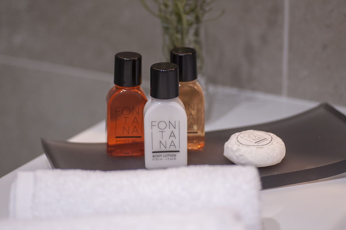 shower, free toiletries, hair dryer, bathrobes