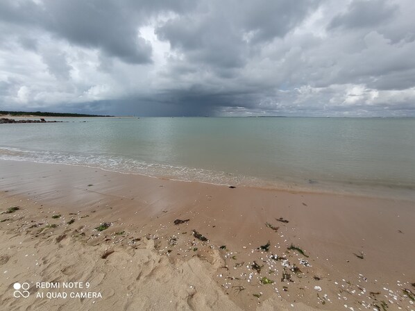 Vlak bij het strand