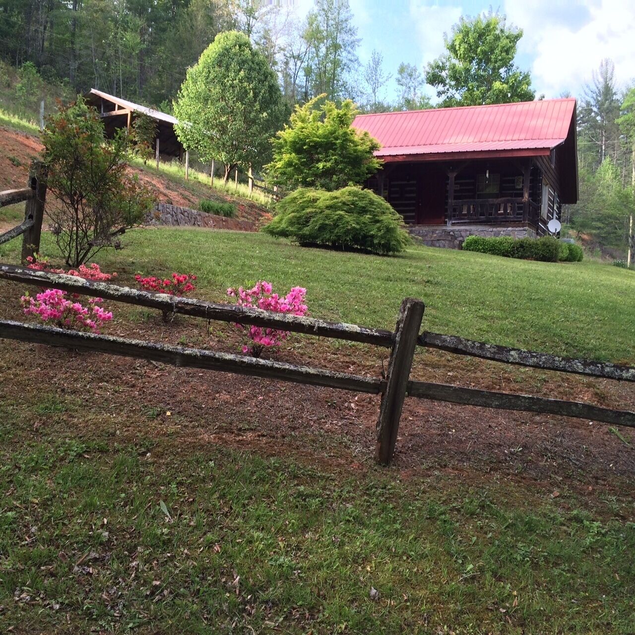 Log Cabin Inn --Vacation Rental on acreage and trout water out front