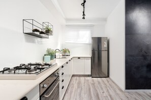 Familienapartment, 4 Schlafzimmer, Stadtblick | Eigene Küche