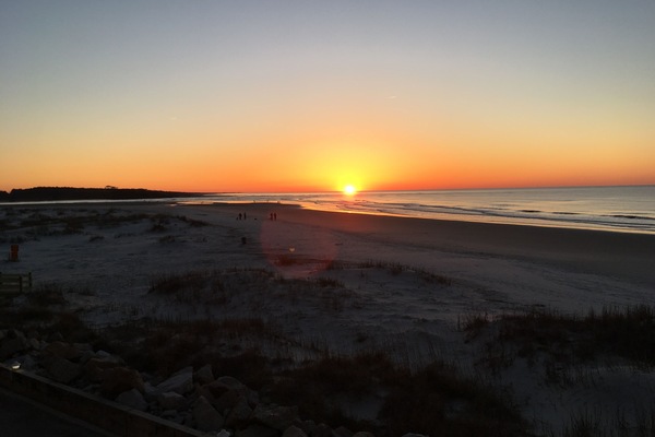Beautiful sunrises and sunsets right from the balcony & living room side window.