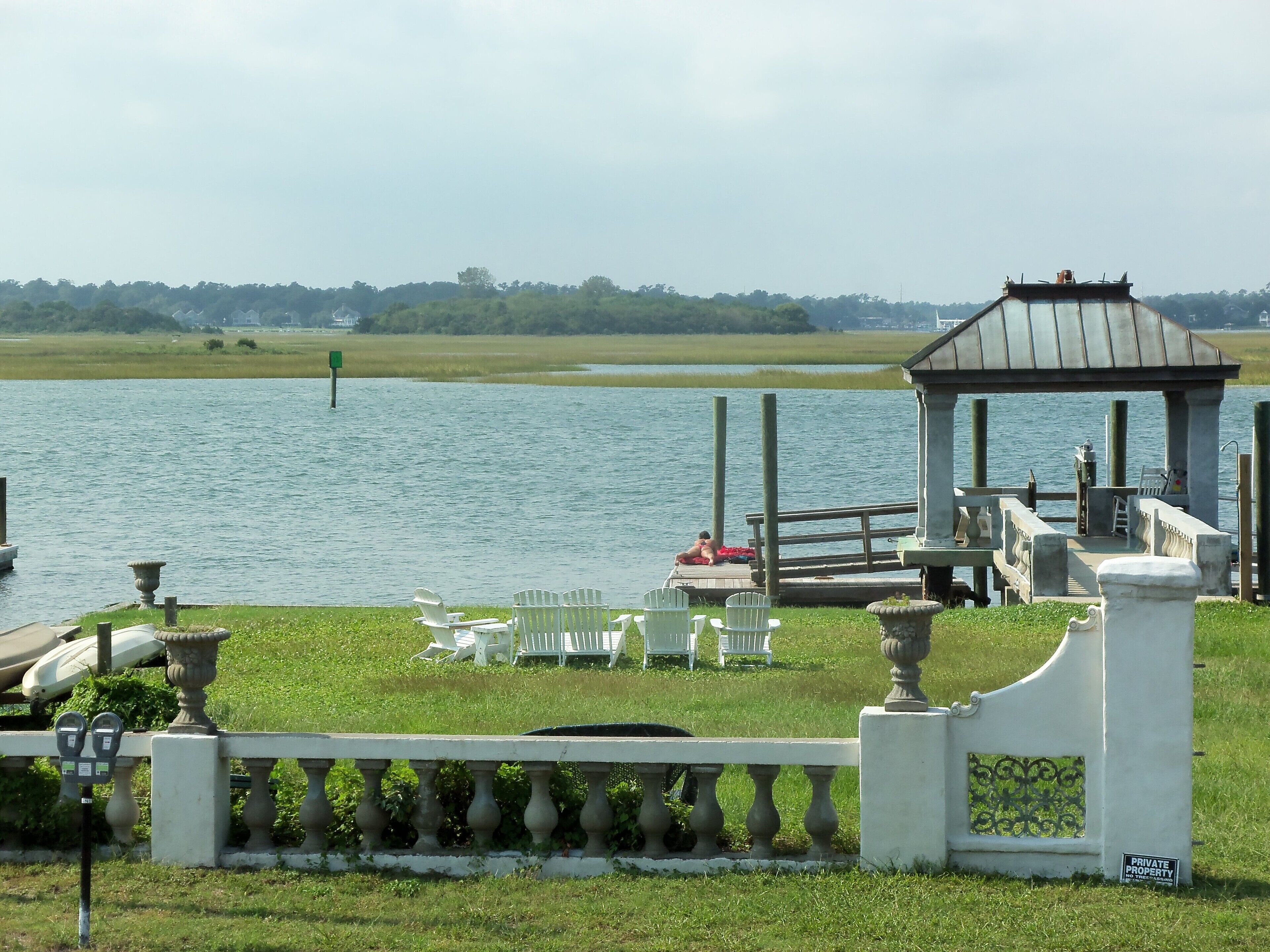 Family Beach Memories, sound front with boat dock