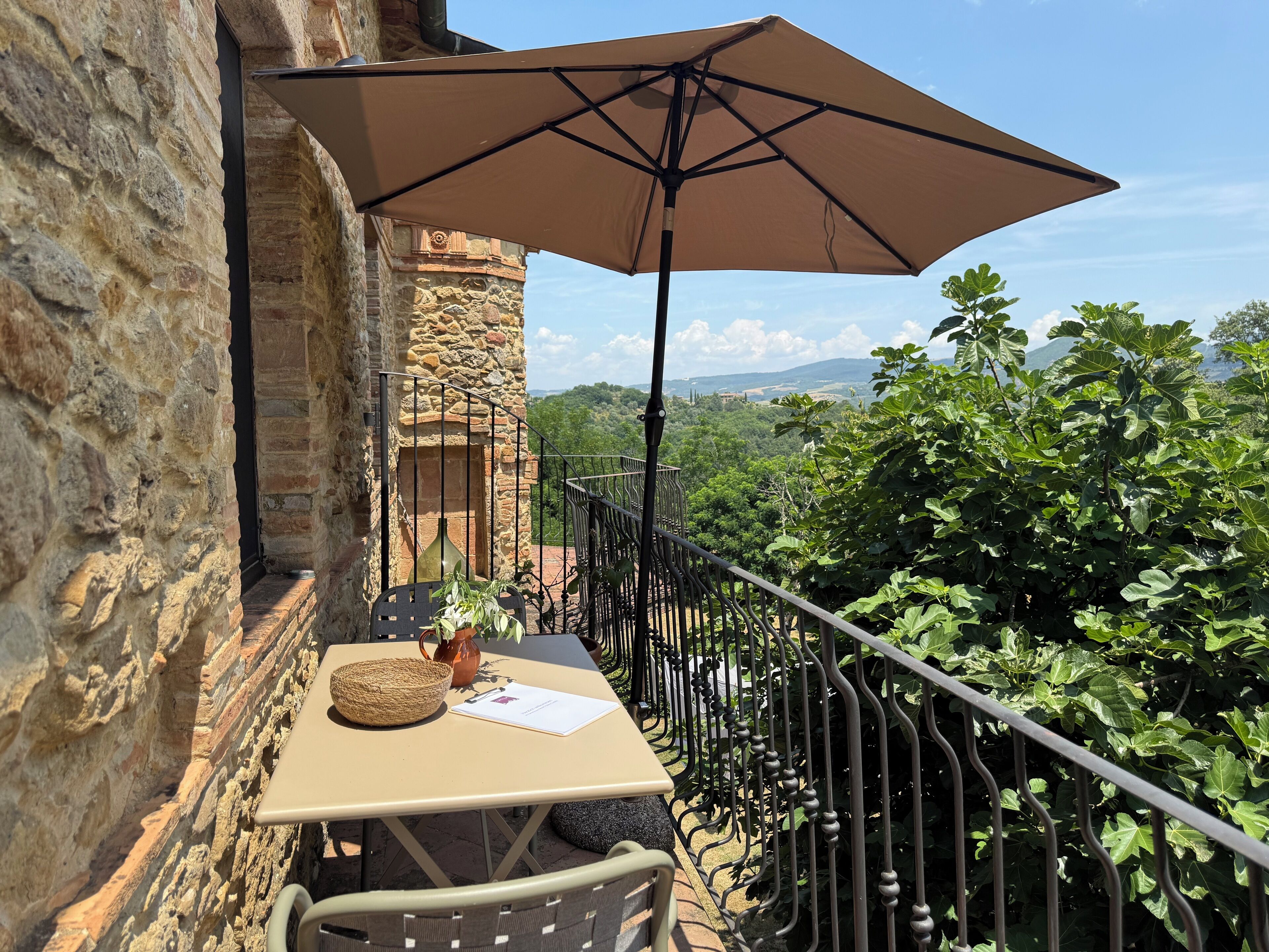 Alloggio su due livelli, 1 camera da letto, vista collina (La Galleria, incl. 60€ Cleaning Fee) | Balcone